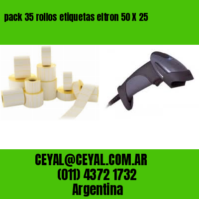 pack 35 rollos etiquetas eltron 50 X 25