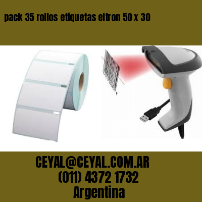 pack 35 rollos etiquetas eltron 50 x 30