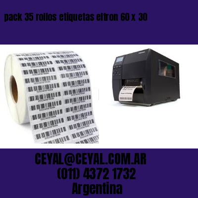 pack 35 rollos etiquetas eltron 60 x 30