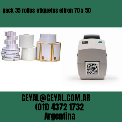 pack 35 rollos etiquetas eltron 70 x 50