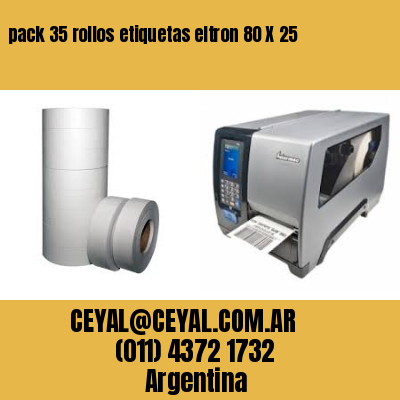 pack 35 rollos etiquetas eltron 80 X 25