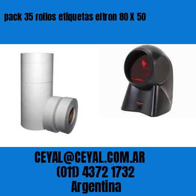 pack 35 rollos etiquetas eltron 80 X 50