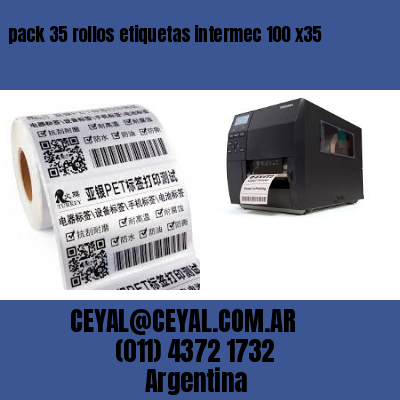 pack 35 rollos etiquetas intermec 100 x35