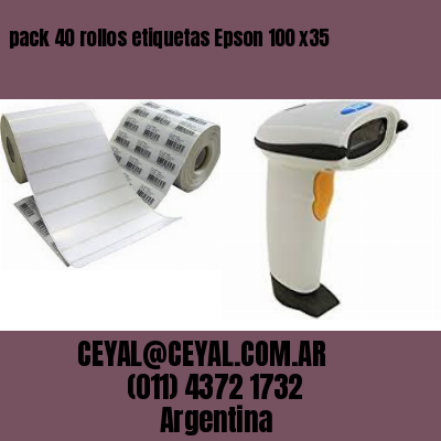 pack 40 rollos etiquetas Epson 100 x35