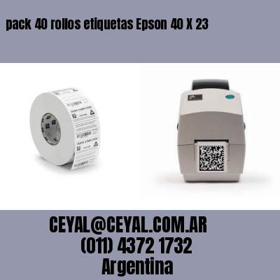 pack 40 rollos etiquetas Epson 40 X 23