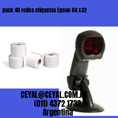 pack 40 rollos etiquetas Epson 64 x32