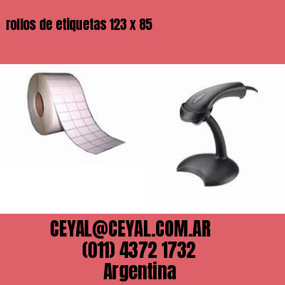 rollos de etiquetas 123 x 85