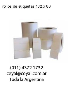 rollos de etiquetas 132 x 86