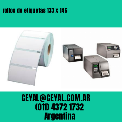 rollos de etiquetas 133 x 146