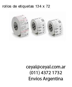 rollos de etiquetas 134 x 72