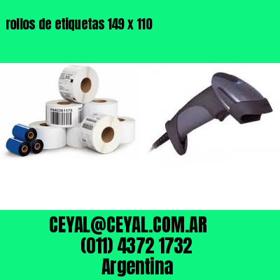 rollos de etiquetas 149 x 110