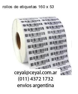 rollos de etiquetas 160 x 53