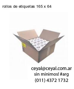 rollos de etiquetas 165 x 64