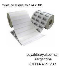 rollos de etiquetas 174 x 131