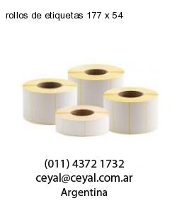 rollos de etiquetas 177 x 54