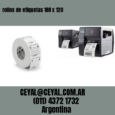 rollos de etiquetas 188 x 120
