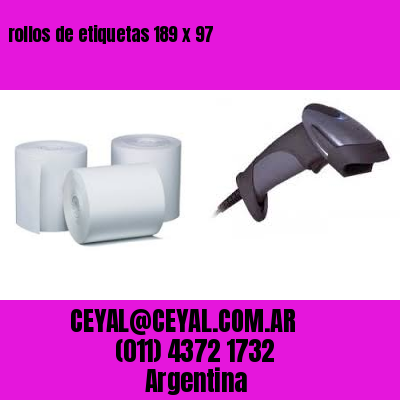 rollos de etiquetas 189 x 97