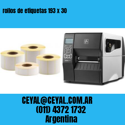 rollos de etiquetas 193 x 30