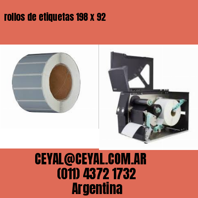 rollos de etiquetas 198 x 92