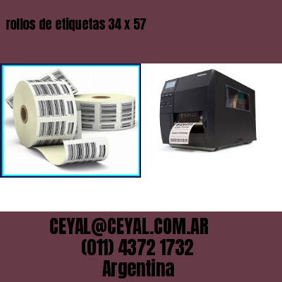 rollos de etiquetas 34 x 57