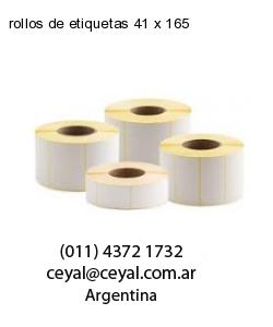 rollos de etiquetas 41 x 165