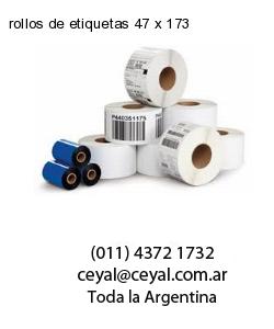 rollos de etiquetas 47 x 173