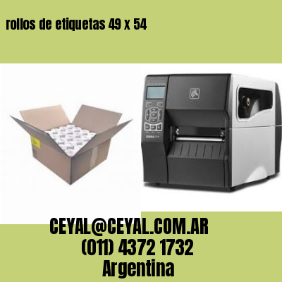 rollos de etiquetas 49 x 54