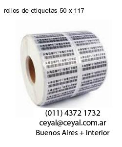 rollos de etiquetas 50 x 117