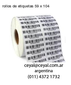 rollos de etiquetas 59 x 104