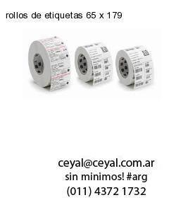 rollos de etiquetas 65 x 179