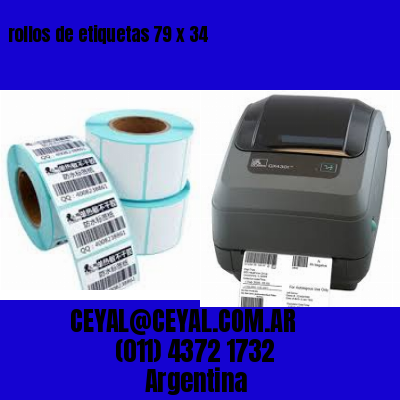 rollos de etiquetas 79 x 34