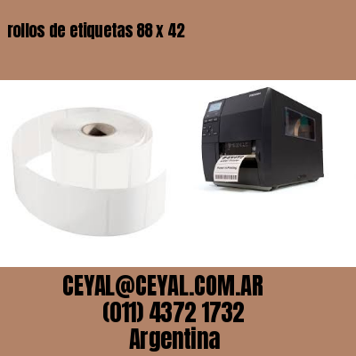 rollos de etiquetas 88 x 42