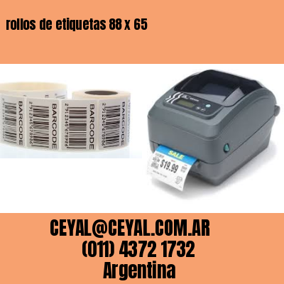 rollos de etiquetas 88 x 65