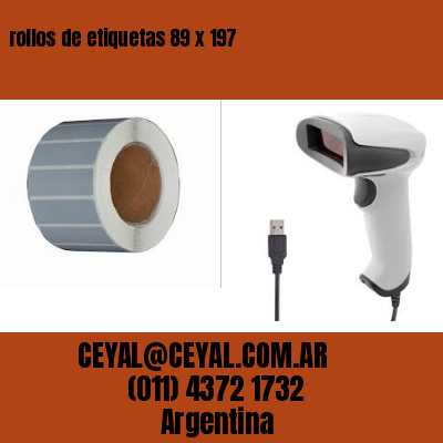 rollos de etiquetas 89 x 197