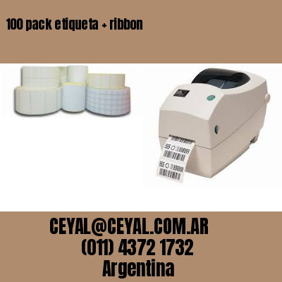 100 pack etiqueta   ribbon