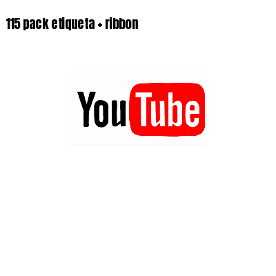 115 pack etiqueta ribbon