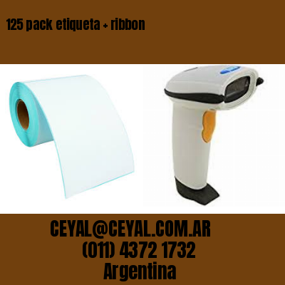 125 pack etiqueta   ribbon