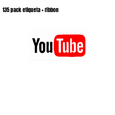 135 pack etiqueta ribbon
