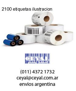 2100 etiquetas ilustracion