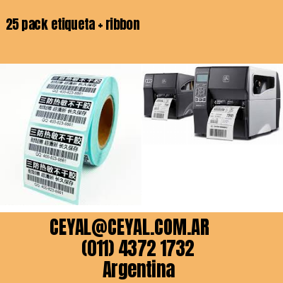 25 pack etiqueta   ribbon