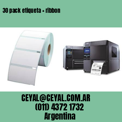 30 pack etiqueta   ribbon