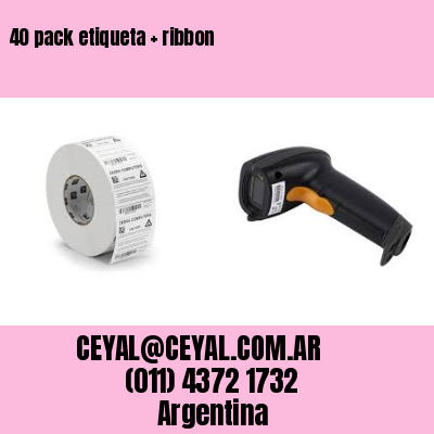 40 pack etiqueta   ribbon