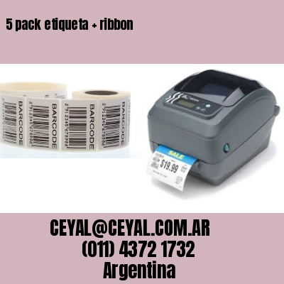 5 pack etiqueta   ribbon