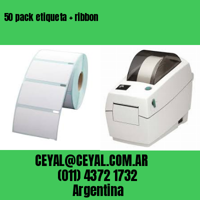 50 pack etiqueta   ribbon