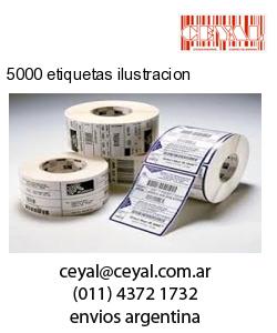 5000 etiquetas ilustracion