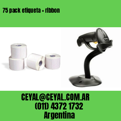 75 pack etiqueta   ribbon