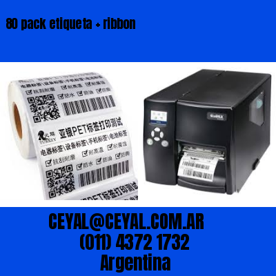 80 pack etiqueta   ribbon