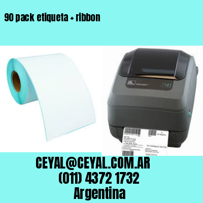 90 pack etiqueta   ribbon