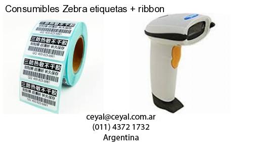 Consumibles Zebra etiquetas ribbon