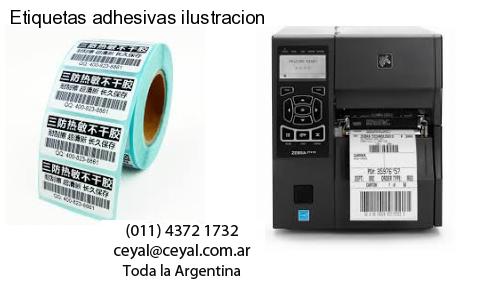 Etiquetas adhesivas ilustracion